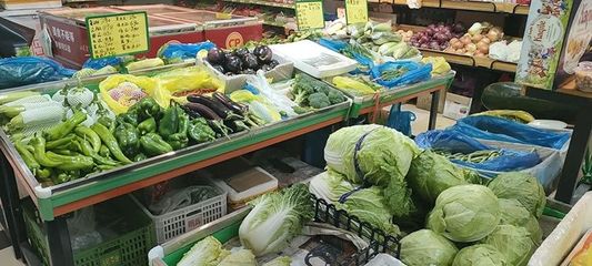 平谷各大商超貨足價穩(wěn) 新鮮蔬菜零售